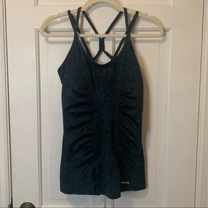 TKO Teal and Black Print Workout Tank - Women's size L